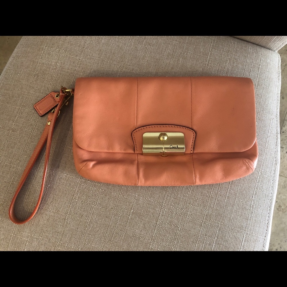 Coach clutch wristlet bag